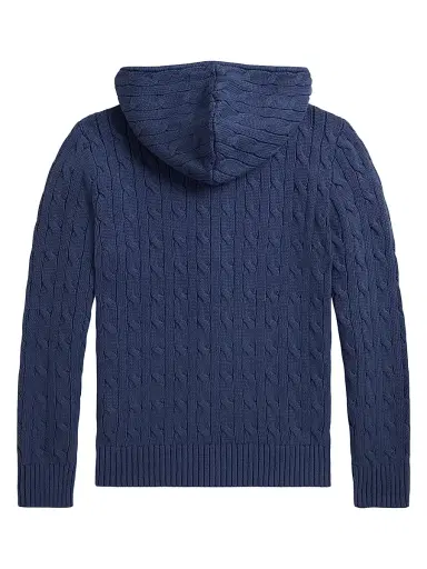 Polo Ralph Lauren Little Boy's & Boy's Cable-Knit Zip Hoodie | Thumbnail 2 Polo Ralph Lauren Little Boy's & Boy's Cable-Knit Zip Hoodie | Thumbnail 2