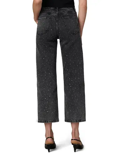 Joe's Jeans Women's The Blake Rhinestone High-Rise Crop Jeans | Thumbnail 5 Joe's Jeans Women's The Blake Rhinestone High-Rise Crop Jeans | Thumbnail 5