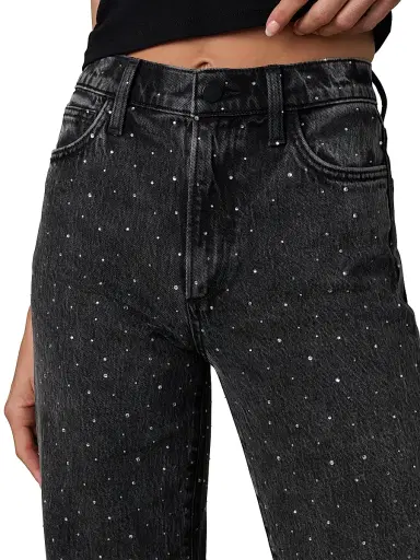 Joe's Jeans Women's The Blake Rhinestone High-Rise Crop Jeans | Thumbnail 6 Joe's Jeans Women's The Blake Rhinestone High-Rise Crop Jeans | Thumbnail 6