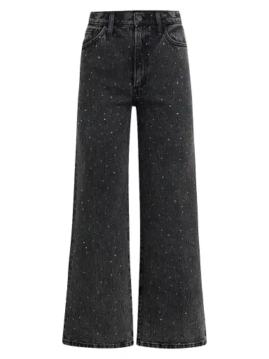 Joe's Jeans Women's The Blake Rhinestone High-Rise Crop Jeans | Thumbnail 1 Joe's Jeans Women's The Blake Rhinestone High-Rise Crop Jeans | Thumbnail 1