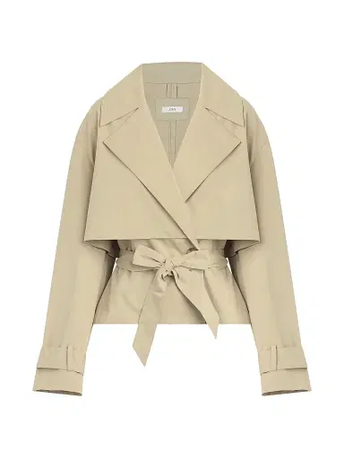 Joe's Jeans Women's The Liz Cropped Trench Coat - Camel | Thumbnail 1 Joe's Jeans Women's The Liz Cropped Trench Coat - Camel | Thumbnail 1