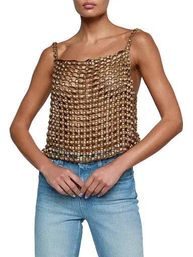L'Agence Women's Joanette Ribbon & Ring Tank | Thumbnail 3 L'Agence Women's Joanette Ribbon & Ring Tank | Thumbnail 3