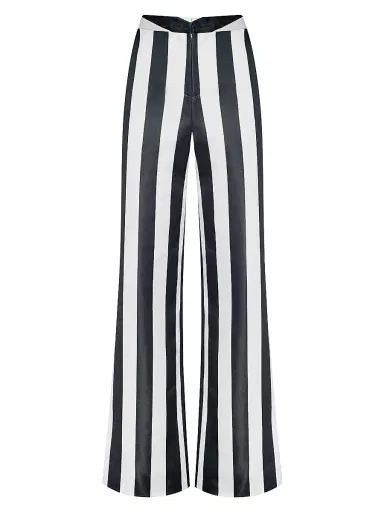 L'Agence Women's Livvy Striped Straight-Leg Trousers | Thumbnail 1 L'Agence Women's Livvy Striped Straight-Leg Trousers | Thumbnail 1