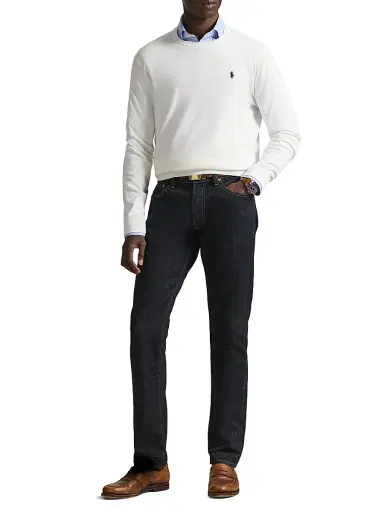 Polo Ralph Lauren Men's Embroidered Logo Cotton Crewneck Sweater | Thumbnail 2 Polo Ralph Lauren Men's Embroidered Logo Cotton Crewneck Sweater | Thumbnail 2