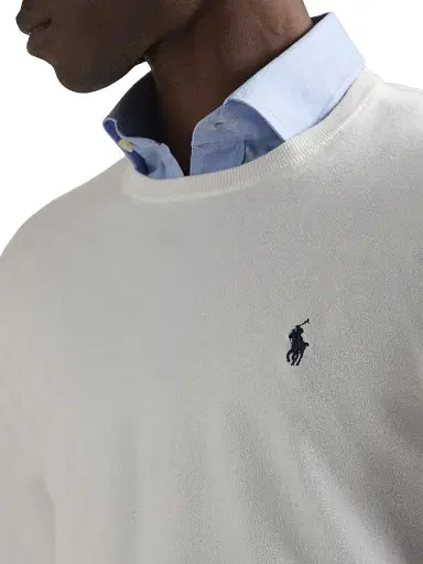 Polo Ralph Lauren Men's Embroidered Logo Cotton Crewneck Sweater | Thumbnail 6 Polo Ralph Lauren Men's Embroidered Logo Cotton Crewneck Sweater | Thumbnail 6