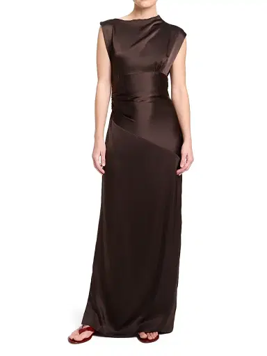 TWP Women's On The Side Stretch-Silk Maxi Dress - Delicioso - Size 10 | Thumbnail 2 TWP Women's On The Side Stretch-Silk Maxi Dress - Delicioso - Size 10 | Thumbnail 2