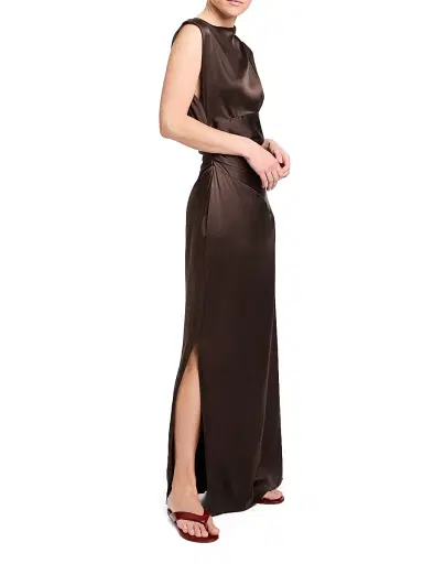 TWP Women's On The Side Stretch-Silk Maxi Dress - Delicioso - Size 10 | Thumbnail 3 TWP Women's On The Side Stretch-Silk Maxi Dress - Delicioso - Size 10 | Thumbnail 3