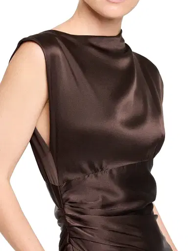 TWP Women's On The Side Stretch-Silk Maxi Dress - Delicioso - Size 10 | Thumbnail 5 TWP Women's On The Side Stretch-Silk Maxi Dress - Delicioso - Size 10 | Thumbnail 5