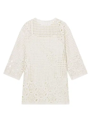 Frame Women's The Postcard Cotton Tunic Dress - Cream - Size Large | Thumbnail 3 Frame Women's The Postcard Cotton Tunic Dress - Cream - Size Large | Thumbnail 3
