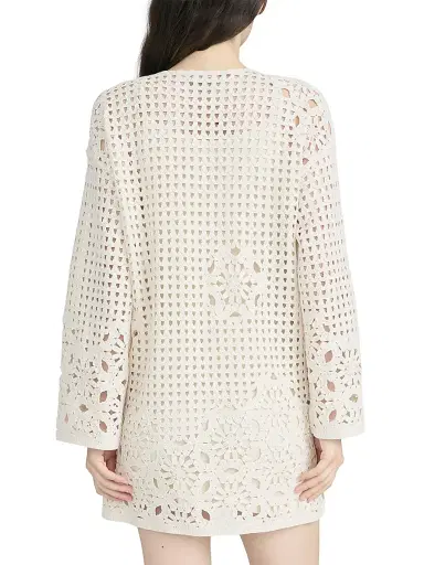 Frame Women's The Postcard Cotton Tunic Dress - Cream - Size Large | Thumbnail 6 Frame Women's The Postcard Cotton Tunic Dress - Cream - Size Large | Thumbnail 6