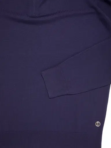 Stefano Ricci Men's Wool Polo Sweater - Blue | Thumbnail 3 Stefano Ricci Men's Wool Polo Sweater - Blue | Thumbnail 3
