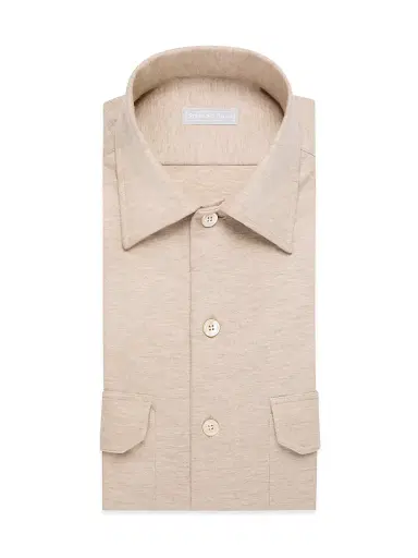 Stefano Ricci Men's Cashmere Pocket Shirt | Thumbnail 1 Stefano Ricci Men's Cashmere Pocket Shirt | Thumbnail 1