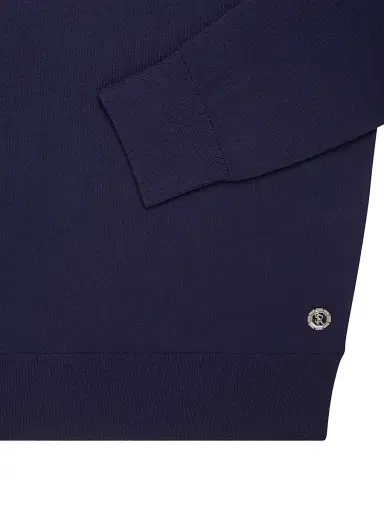 Stefano Ricci Men's Wool Quarter-Zip Sweater - Blue | Thumbnail 3 Stefano Ricci Men's Wool Quarter-Zip Sweater - Blue | Thumbnail 3