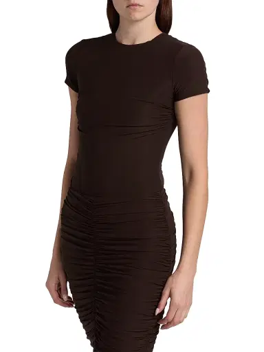 Ronny Kobo Women's Rae Jewel Neck Bodysuit - Espresso | Thumbnail 4 Ronny Kobo Women's Rae Jewel Neck Bodysuit - Espresso | Thumbnail 4