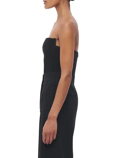 Another Tomorrow Women's Architectural Wool Bustier - Black | Thumbnail 4 Another Tomorrow Women's Architectural Wool Bustier - Black | Thumbnail 4