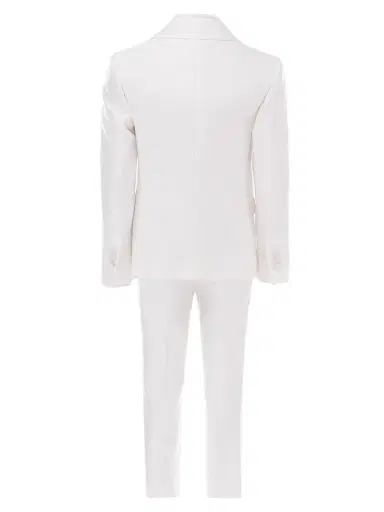 Moustache Peak Lapel Tuxedo - White | Thumbnail 2 Moustache Peak Lapel Tuxedo - White | Thumbnail 2