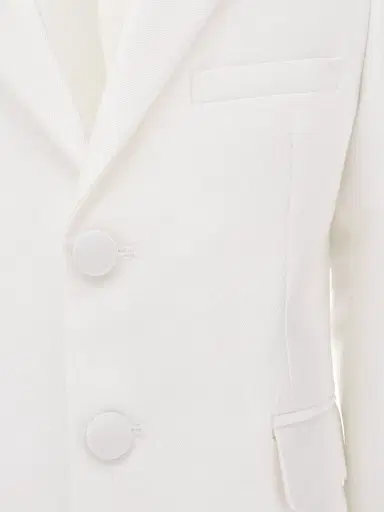 Moustache Peak Lapel Tuxedo - White | Thumbnail 6 Moustache Peak Lapel Tuxedo - White | Thumbnail 6