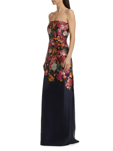 SACHIN BABI Women's Sophia Embellished Floral Gown - Midnights Magic Blooms | Thumbnail 4 SACHIN BABI Women's Sophia Embellished Floral Gown - Midnights Magic Blooms | Thumbnail 4