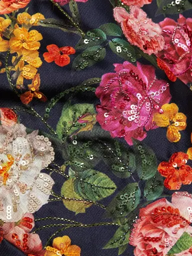 SACHIN BABI Women's Sophia Embellished Floral Gown - Midnights Magic Blooms | Thumbnail 7 SACHIN BABI Women's Sophia Embellished Floral Gown - Midnights Magic Blooms | Thumbnail 7