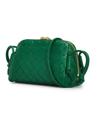 Bottega Veneta Women's Intrecciato Nappa Leather Pouch - Jungle Gold | Thumbnail 3 Bottega Veneta Women's Intrecciato Nappa Leather Pouch - Jungle Gold | Thumbnail 3