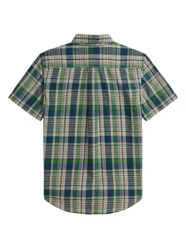 Polo Ralph Lauren Little Boy's & Boy's Madras Short-Sleeve Shirt - White Navy Multi - Size 18 | Thumbnail 2 Polo Ralph Lauren Little Boy's & Boy's Madras Short-Sleeve Shirt - White Navy Multi - Size 18 | Thumbnail 2