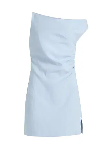 Ronny Kobo Women's Winnie Draped One-Shoulder Minidress - Ice | Thumbnail 1 Ronny Kobo Women's Winnie Draped One-Shoulder Minidress - Ice | Thumbnail 1