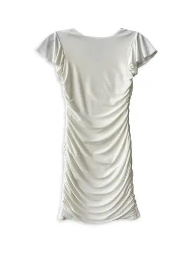 Un Deux Trois Girl's Fitted Ruched Dress - | Thumbnail 2 Un Deux Trois Girl's Fitted Ruched Dress - | Thumbnail 2