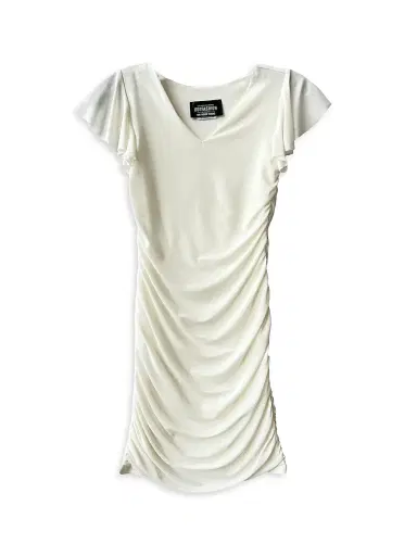 Un Deux Trois Girl's Fitted Ruched Dress - | Thumbnail 1 Un Deux Trois Girl's Fitted Ruched Dress - | Thumbnail 1