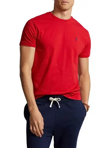 Polo Ralph Lauren Men's Jersey Crewneck Classic-Fit T-Shirt - Red - Size XXL | Thumbnail 3 Polo Ralph Lauren Men's Jersey Crewneck Classic-Fit T-Shirt - Red - Size XXL | Thumbnail 3