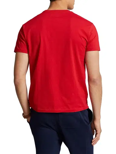 Polo Ralph Lauren Men's Jersey Crewneck Classic-Fit T-Shirt - Red - Size XXL | Thumbnail 4 Polo Ralph Lauren Men's Jersey Crewneck Classic-Fit T-Shirt - Red - Size XXL | Thumbnail 4