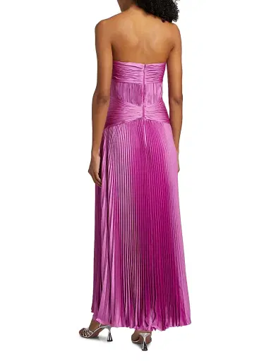 Amur Women's Del Pleated Strapless Gown | Thumbnail 5 Amur Women's Del Pleated Strapless Gown | Thumbnail 5