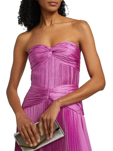 Amur Women's Del Pleated Strapless Gown | Thumbnail 6 Amur Women's Del Pleated Strapless Gown | Thumbnail 6