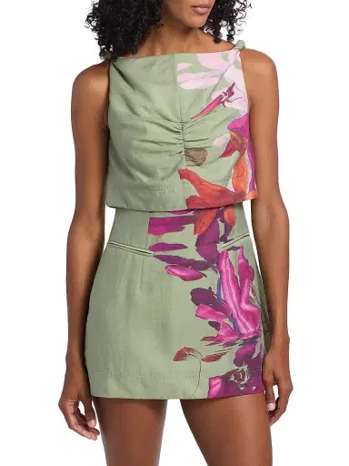 AMUR Women's Pyper Floral Minidress - River Lily Rapids | Thumbnail 3 AMUR Women's Pyper Floral Minidress - River Lily Rapids | Thumbnail 3