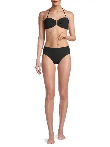 Change of Scenery Women's Cindy Bandeau Bikini Top - Black Texture - Size Large | Thumbnail 2 Change of Scenery Women's Cindy Bandeau Bikini Top - Black Texture - Size Large | Thumbnail 2