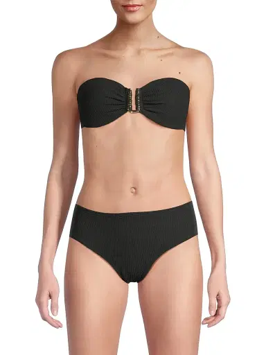 Change of Scenery Women's Cindy Bandeau Bikini Top - Black Texture - Size Large | Thumbnail 3 Change of Scenery Women's Cindy Bandeau Bikini Top - Black Texture - Size Large | Thumbnail 3