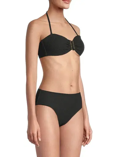 Change of Scenery Women's Cindy Bandeau Bikini Top - Black Texture - Size Large | Thumbnail 6 Change of Scenery Women's Cindy Bandeau Bikini Top - Black Texture - Size Large | Thumbnail 6
