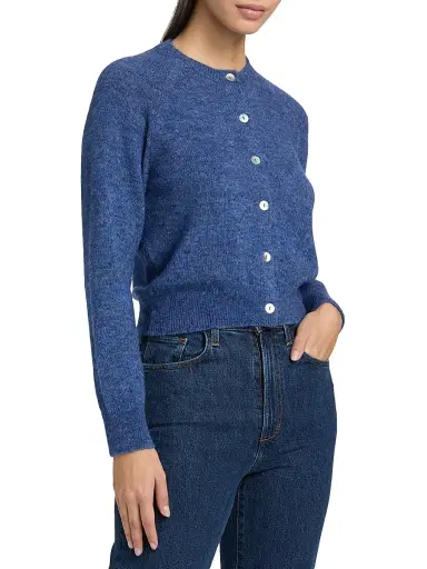 DÔEN Women's Petra Alpaca-Blend Cardigan - Blue Dusk - Size XS | Thumbnail 4 DÔEN Women's Petra Alpaca-Blend Cardigan - Blue Dusk - Size XS | Thumbnail 4