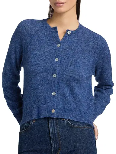 DÔEN Women's Petra Alpaca-Blend Cardigan - Blue Dusk - Size XS | Thumbnail 6 DÔEN Women's Petra Alpaca-Blend Cardigan - Blue Dusk - Size XS | Thumbnail 6