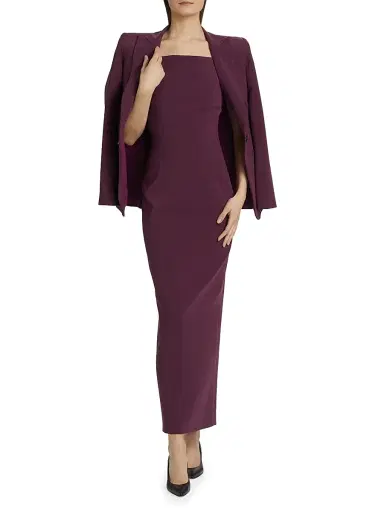 Prabal Gurung Women's Square Neck Maxi Dress - Plum | Thumbnail 2 Prabal Gurung Women's Square Neck Maxi Dress - Plum | Thumbnail 2
