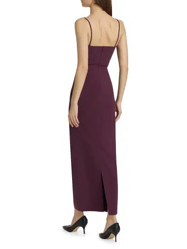 Prabal Gurung Women's Square Neck Maxi Dress - Plum | Thumbnail 5 Prabal Gurung Women's Square Neck Maxi Dress - Plum | Thumbnail 5