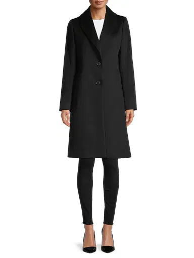 Sofia Cashmere Women's Wool-Blend Coat - Black - Size 8 | Thumbnail 3 Sofia Cashmere Women's Wool-Blend Coat - Black - Size 8 | Thumbnail 3