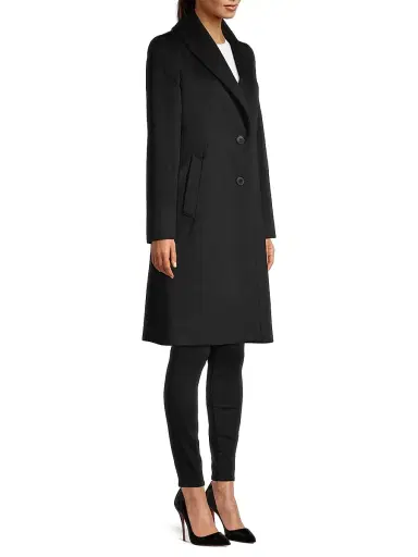Sofia Cashmere Women's Wool-Blend Coat - Black - Size 8 | Thumbnail 4 Sofia Cashmere Women's Wool-Blend Coat - Black - Size 8 | Thumbnail 4