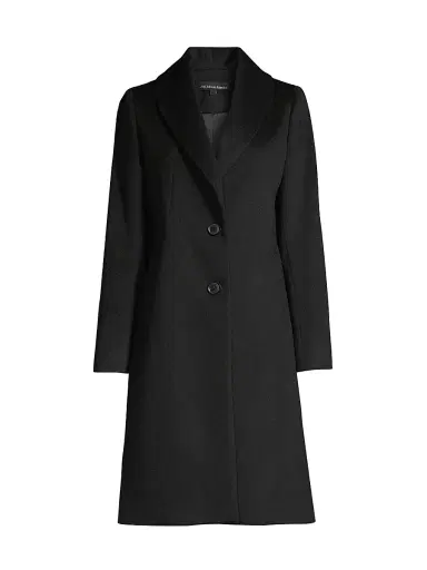 Sofia Cashmere Women's Wool-Blend Coat - Black - Size 8 | Thumbnail 1 Sofia Cashmere Women's Wool-Blend Coat - Black - Size 8 | Thumbnail 1