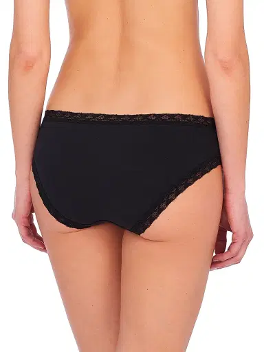 Natori Women's Bliss Cotton Girl Briefs - Black | Thumbnail 2 Natori Women's Bliss Cotton Girl Briefs - Black | Thumbnail 2