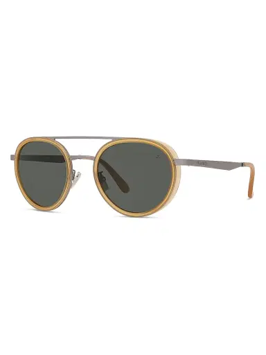 Vuarnet Men's Lifestyle 52MM Round Sunglasses - Shiny Light Brown | Thumbnail 1 Vuarnet Men's Lifestyle 52MM Round Sunglasses - Shiny Light Brown | Thumbnail 1