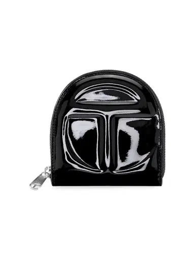 TELFAR Men's Metallic Wallet - Black Patent | Thumbnail 1 TELFAR Men's Metallic Wallet - Black Patent | Thumbnail 1