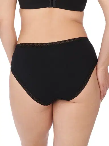 Natori Women's Bliss Cotton French Cut Brief - Black | Thumbnail 2 Natori Women's Bliss Cotton French Cut Brief - Black | Thumbnail 2