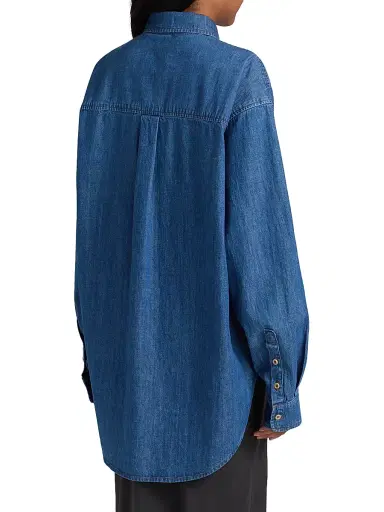 Jamie Haller Women's The Essential Denim Shirt - Farrah Indigo Farrah Indigo | Thumbnail 5 Jamie Haller Women's The Essential Denim Shirt - Farrah Indigo Farrah Indigo | Thumbnail 5