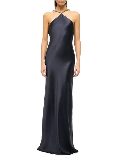 Staud Women's Cadence Satin Maxi Dress | Thumbnail 2 Staud Women's Cadence Satin Maxi Dress | Thumbnail 2