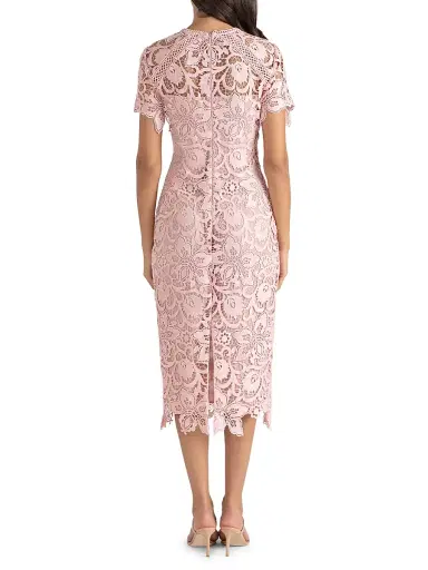 Shoshanna Women's Kiriya Lace Sheath Dress - Blush | Thumbnail 4 Shoshanna Women's Kiriya Lace Sheath Dress - Blush | Thumbnail 4